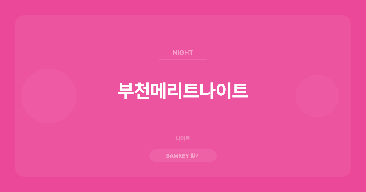 부천메리트나이트